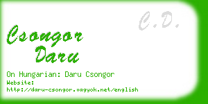 csongor daru business card